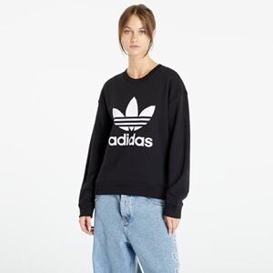 Adidas Women's Black and White Logo Sweatshirt Size S oversized look Sporty